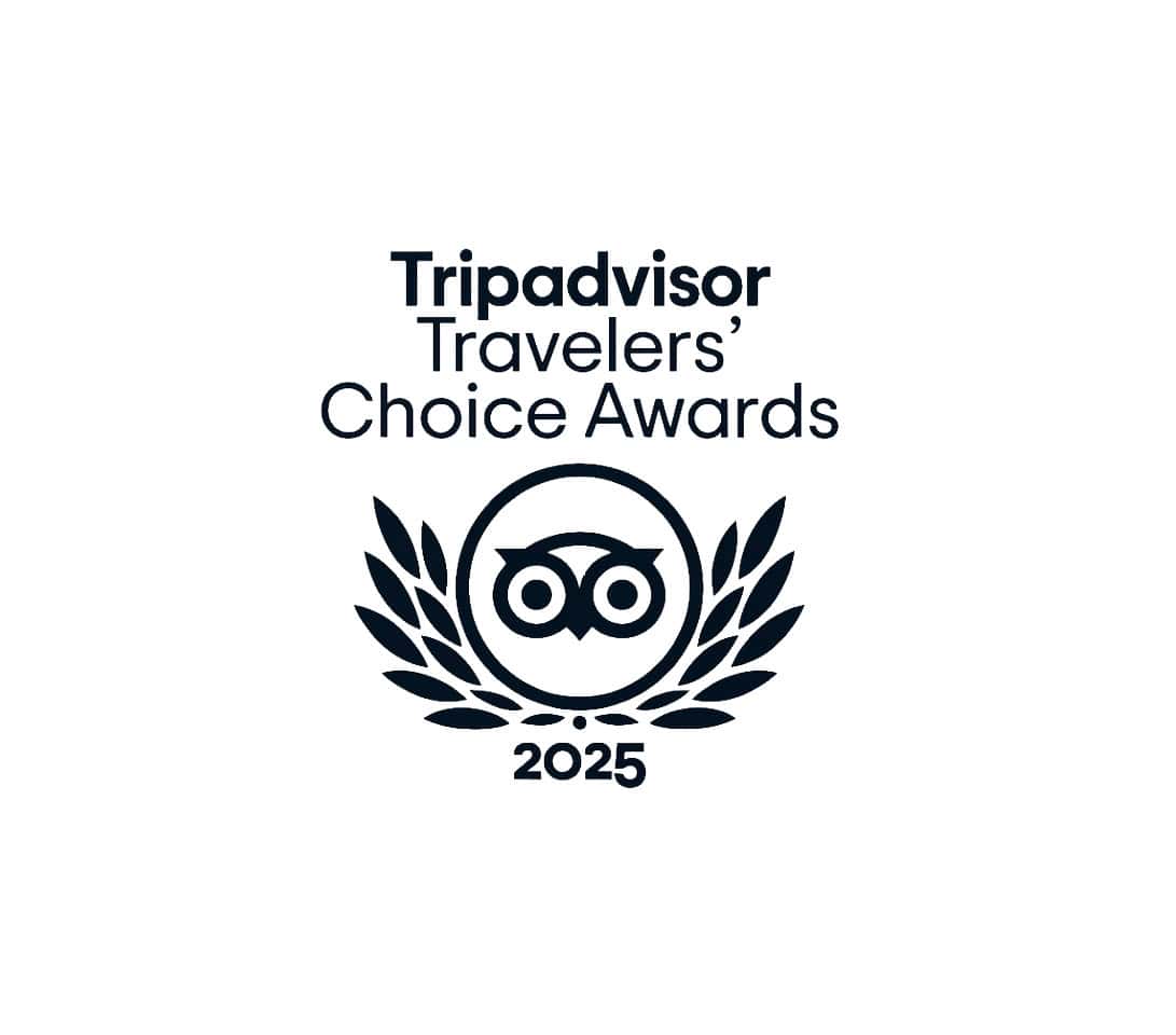 Award badge for Tripadvisor Travelers Choice 2025.